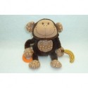 DOUDOU SINGE BASILE PELUCHE MUSICAL ACTIVITES D'EVEIL LILLIPUTIENS