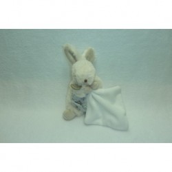 DOUDOU LAPIN PELUCHE AVEC MOUCHOIR THEME FLOCONS BN749 BABY'NAT