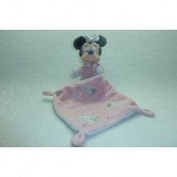 DOUDOU SOURIS PELUCHE MINNIE AVEC MOUCHOIR DISNEY