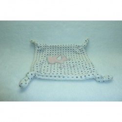 DOUDOU CARRE PLAT ELEPHANT POMMETTE