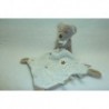 DOUDOU OURS PELUCHE AVEC MOUCHOIR MOTIFS ETOILES POMMETTE