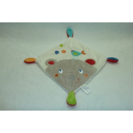 DOUDOU CARRE PLAT OURS NICOTOY SIMBA TOYS