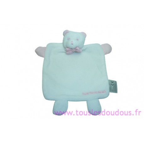 DOUDOU OURS BLANC ROSE JACADI