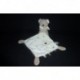 DOUDOU OURS AVEC MOUCHOIR POMMETTE
