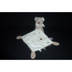 DOUDOU OURS AVEC MOUCHOIR POMMETTE