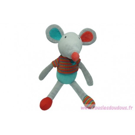 Doudou souris peluche Oxybul Eveil et Jeux