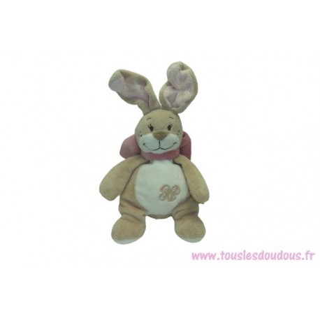 Doudou lapin peluche Oscarine et Léontine SOS doudou Noukie's