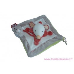Doudou souris Collector anniversaire souris et chaton DC1507 SOS doudou Doudou et Compagnie