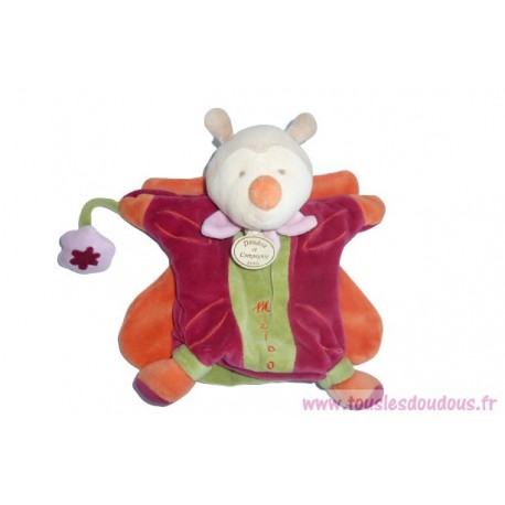 Doudou papillon marionnette Miloo DC1561 SOS doudou Doudou et Compagnie