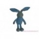 Doudou peluche lapin vichy bleu blanc SOS doudou Klorane