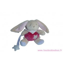 Doudou lapin peluche les luminescents BN794 SOS doudou Baby'Nat