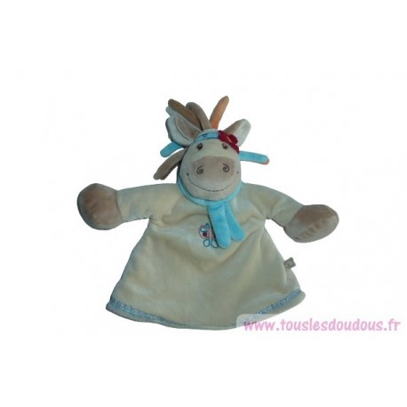 Doudou cheval marionnette Kaya et Pinto SOS Doudou Noukie's