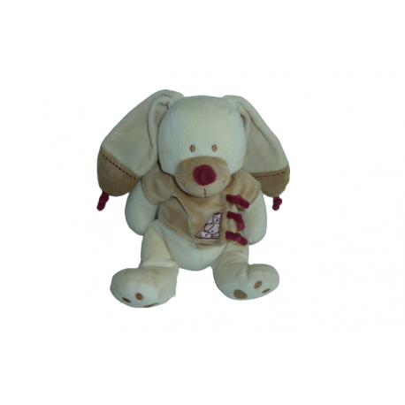 Doudou peluche lapin Bastien Nicotoy SOS Doudou