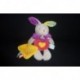 DOUDOU LAPIN AVEC MOUCHOIR COLLECTION LES ZETIK'T BABY'NAT