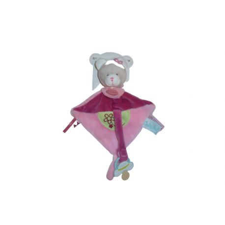 Doudou ours attache tétine BN0288 Baby'Nat