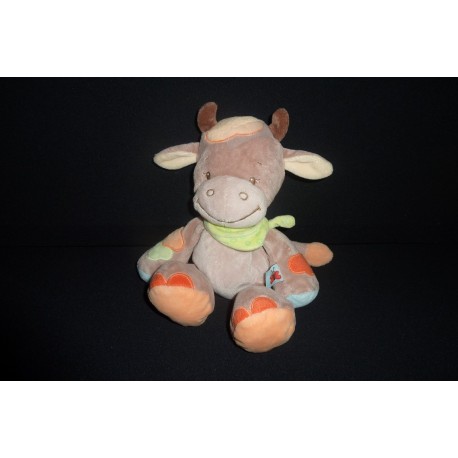 DOUDOU VACHE PELUCHE COLLECTION LITTLE GARDEN NATTOU