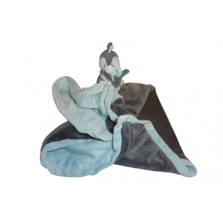 Doudou pingouin peluche couverture Louis et Scott Noukie's