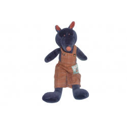 Doudou loup peluche La Grande Famille Moulin Roty