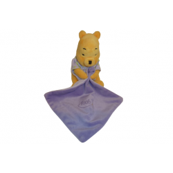 Doudou ours Winnie l'Ourson peluche mouchoir Disney