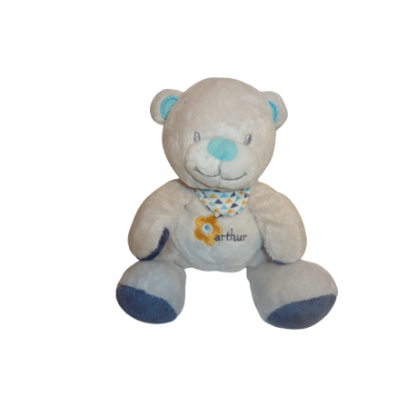 Doudou ours peluche Arthur et Lola