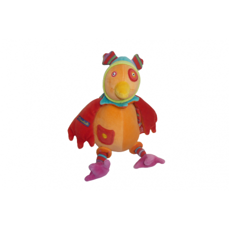 Doudou chouette hibou Dragobert musical Moulin Roty