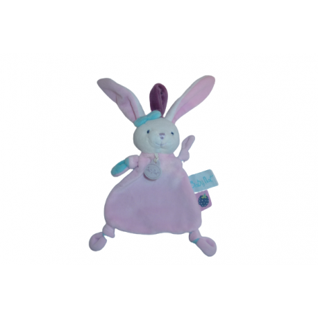 Doudou lapin attache tétine BN0240 Baby'Nat