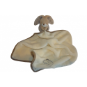 Doudou lapin peluche couverture Un rêve de bébé CMP