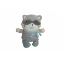 Doudou raton laveur peluche Mots d'Enfants