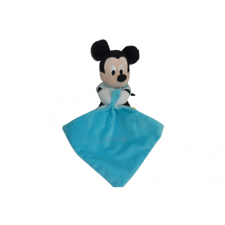 Doudou souris Mickey peluche mouchoir Disney