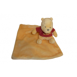 Doudou ours Winnie l'Ourson peluche mouchoir Disney