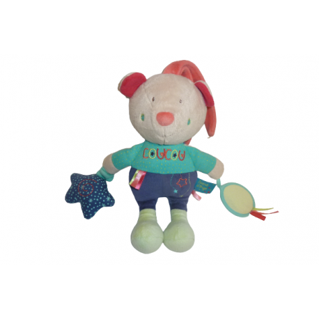 Doudou ours peluche éveil Sucre d'Orge