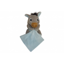 Doudou âne peluche mouchoir Corsica Textisun