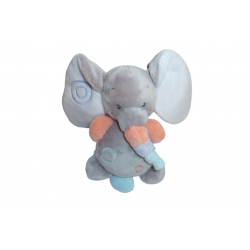 Doudou éléphant musical mini doudou Collection Bubbles Nattou
