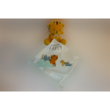 Doudou tigre peluche mouchoir Nicotoy