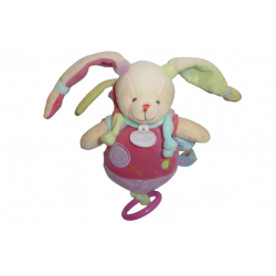 Doudou musical lapin Gourmandise BN0127 Baby'Nat