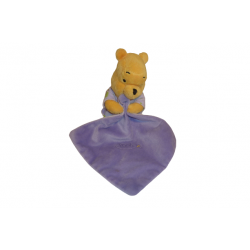 Doudou ours Winnie l'ourson peluche mouchoir Disney