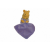 Doudou ours Winnie l'ourson peluche mouchoir Disney