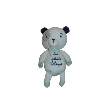 Doudou ours peluche 23 cm Mots d'Enfants