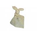 Doudou lapin peluche mouchoir thème Naturel écru BN3521 Baby'Nat