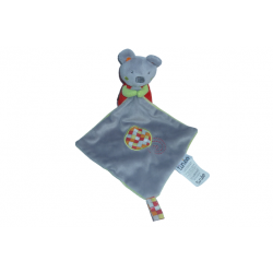 Doudou ours peluche mouchoir Tinéo