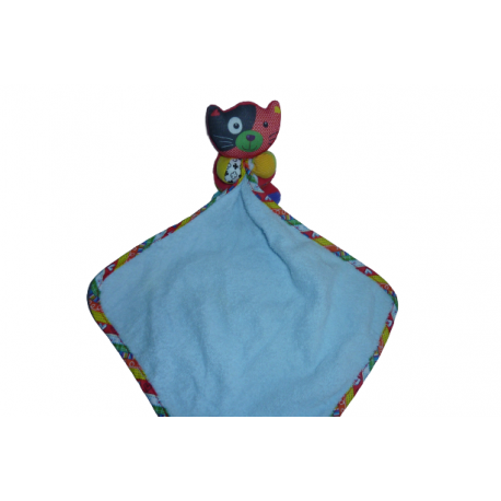 Doudou chat peluche mouchoir Petitpouce