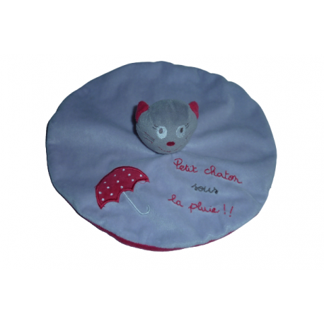 Doudou chat Petit chaton sous la pluie Kiabi
