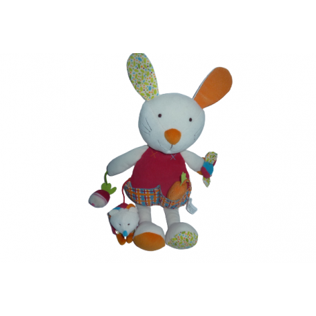 Doudou lapin peluche éveil Nature et Découvertes