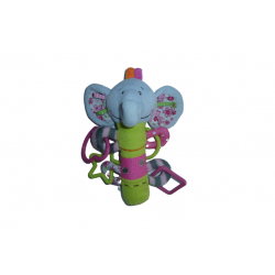 Doudou éléphant hochet BN761 Baby'Nat