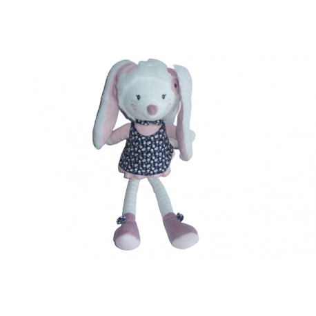 Doudou peluche lapin Miss Chipie Sauthon