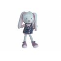 Doudou peluche lapin Miss Chipie Sauthon