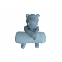 Doudou hippopotame peluche avec couverture Obaibi