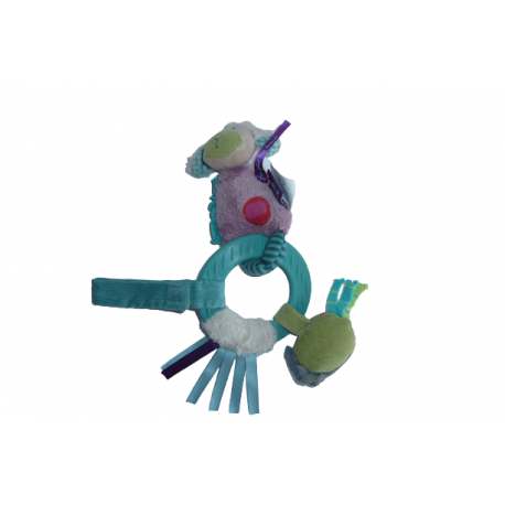 Doudou mouton hochet éveil Les Jolis pas Beaux Moulin Roty