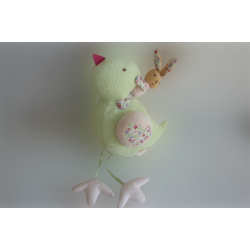 Doudou peluche musicale poule Kaloo