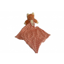 Doudou chat plat mouchoir Sucre d'Orge